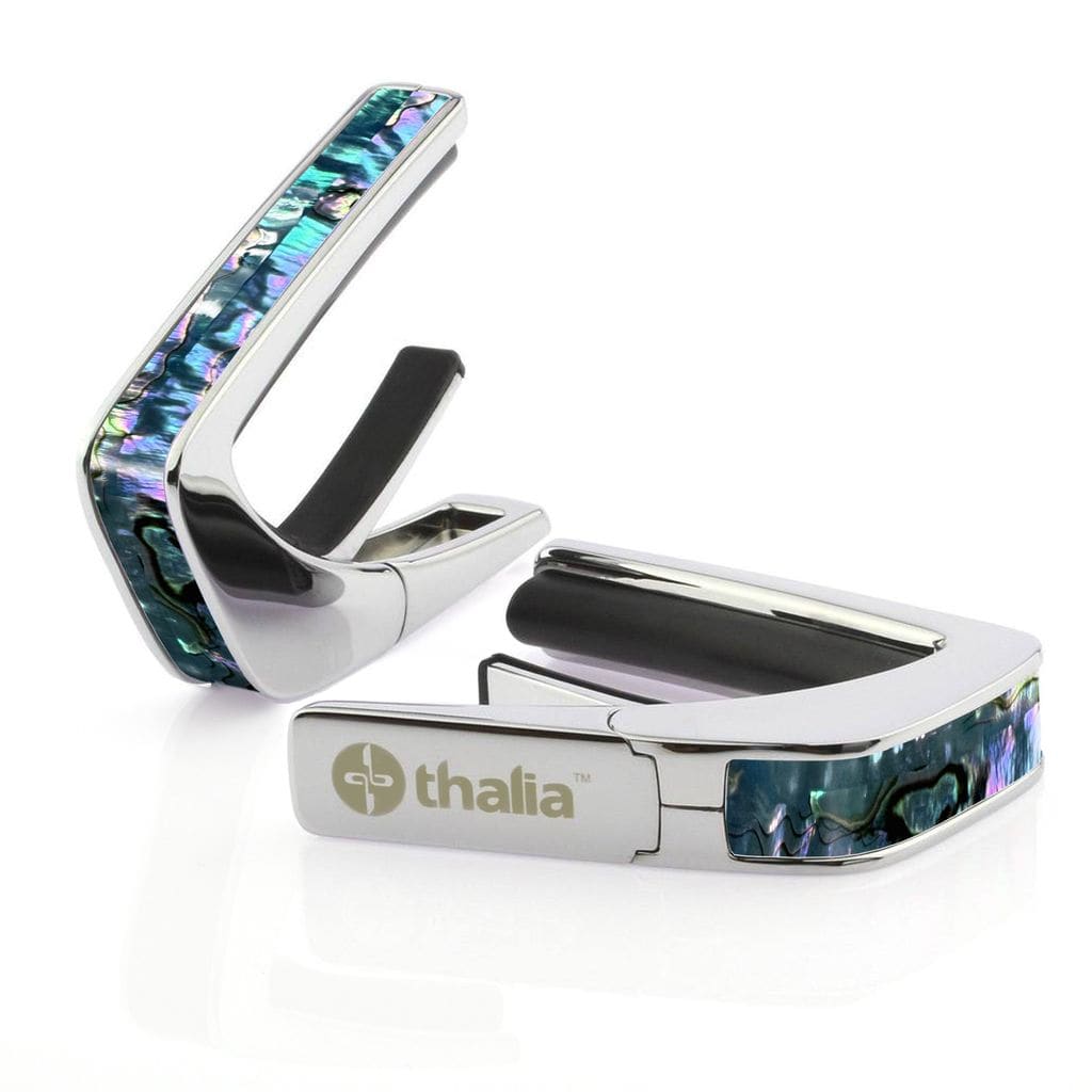 タリア カポ Thalia Capos Exotic Shell Series Maya Blue Mexican Abalone / Chrome ギター 12インチフレットパッド付属