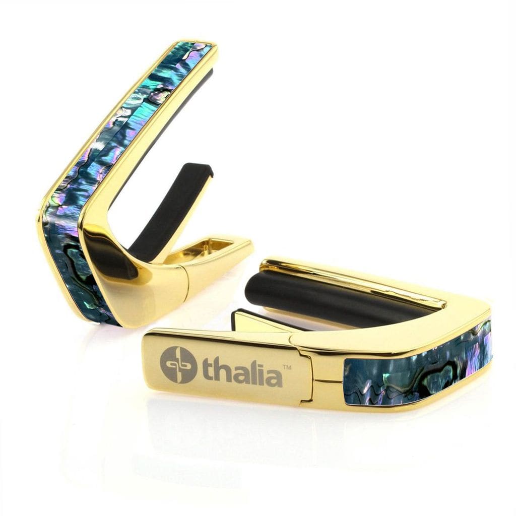 タリア カポ Thalia Capos Exotic Shell Series Maya Blue Mexican Abalone / 24K GOLD ギター 12インチフレットパッド付属