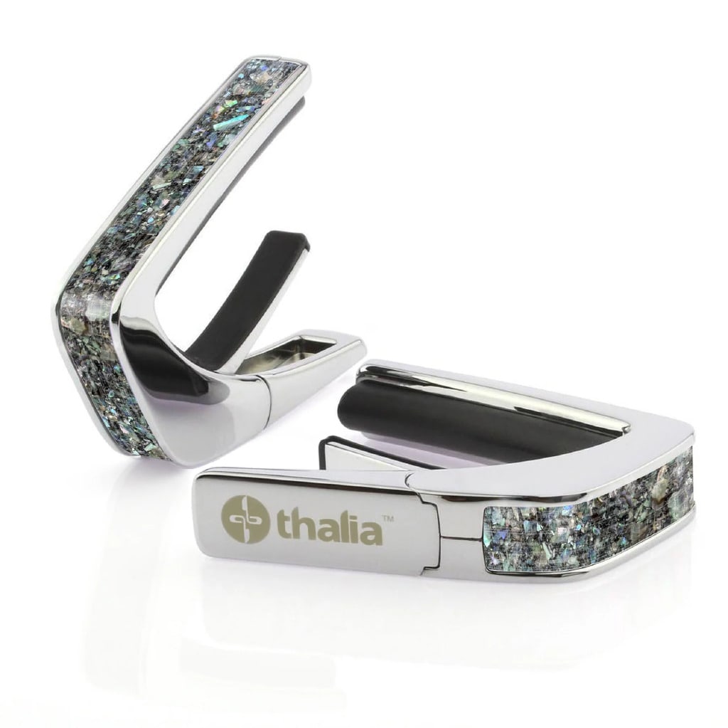 タリア カポ Thalia Capos Exotic Shell Series Paua Sparkle / Chrome ギター 12インチフレットパッド付属