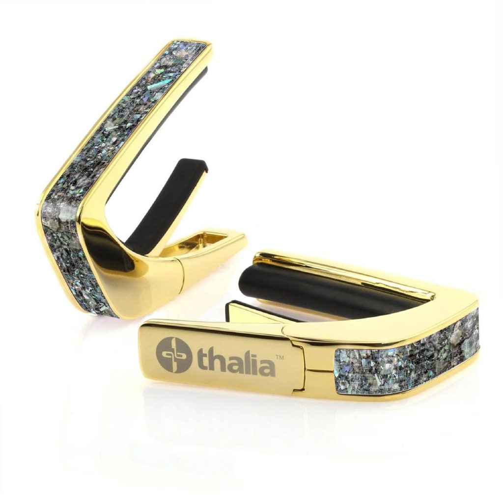タリア カポ Thalia Capos Exotic Shell Series Paua Sparkle / 24K GOLD ギター 12インチフレットパッド付属