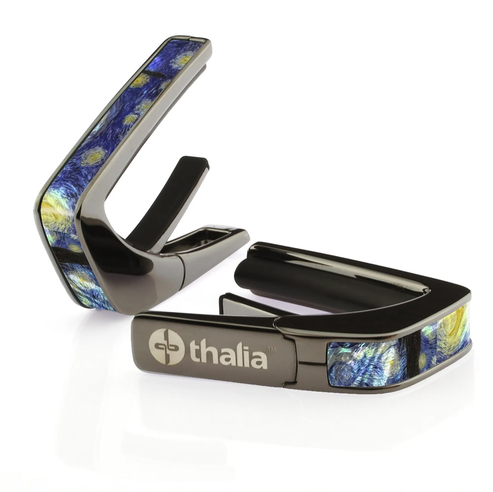 タリア カポ Thalia Capos LIMITED EDITION Starry Night / Black Chrome ギター 12インチフレットパッド付属