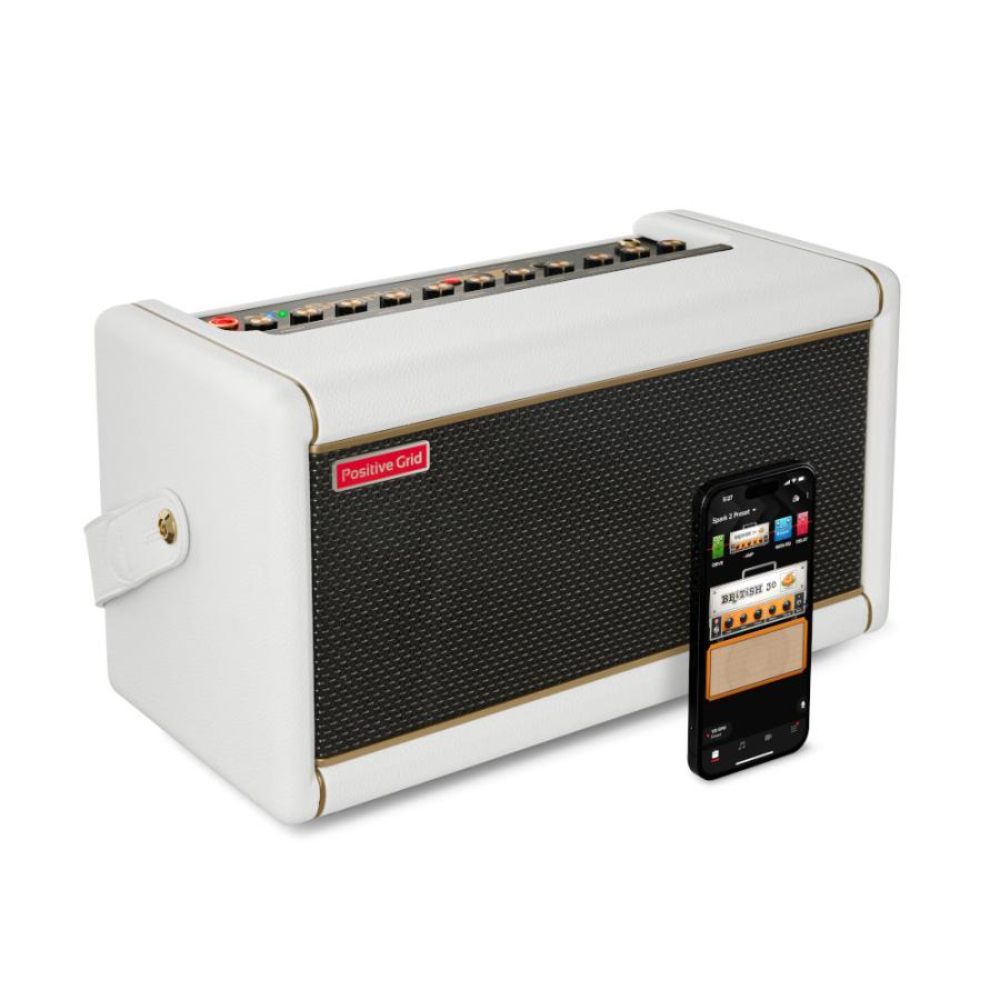 Positive Grid Spark 2 Pearl パール ホワイト ポジティブグリッド ギター アンプ 50W AI機能 Bluetooth ギターアンプ スパーク
