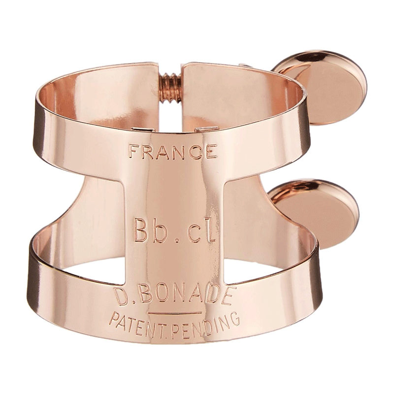 ボナード B♭クラリネット リガチャー 逆締め ピンクゴールドプレート仕上げ 2250UPG