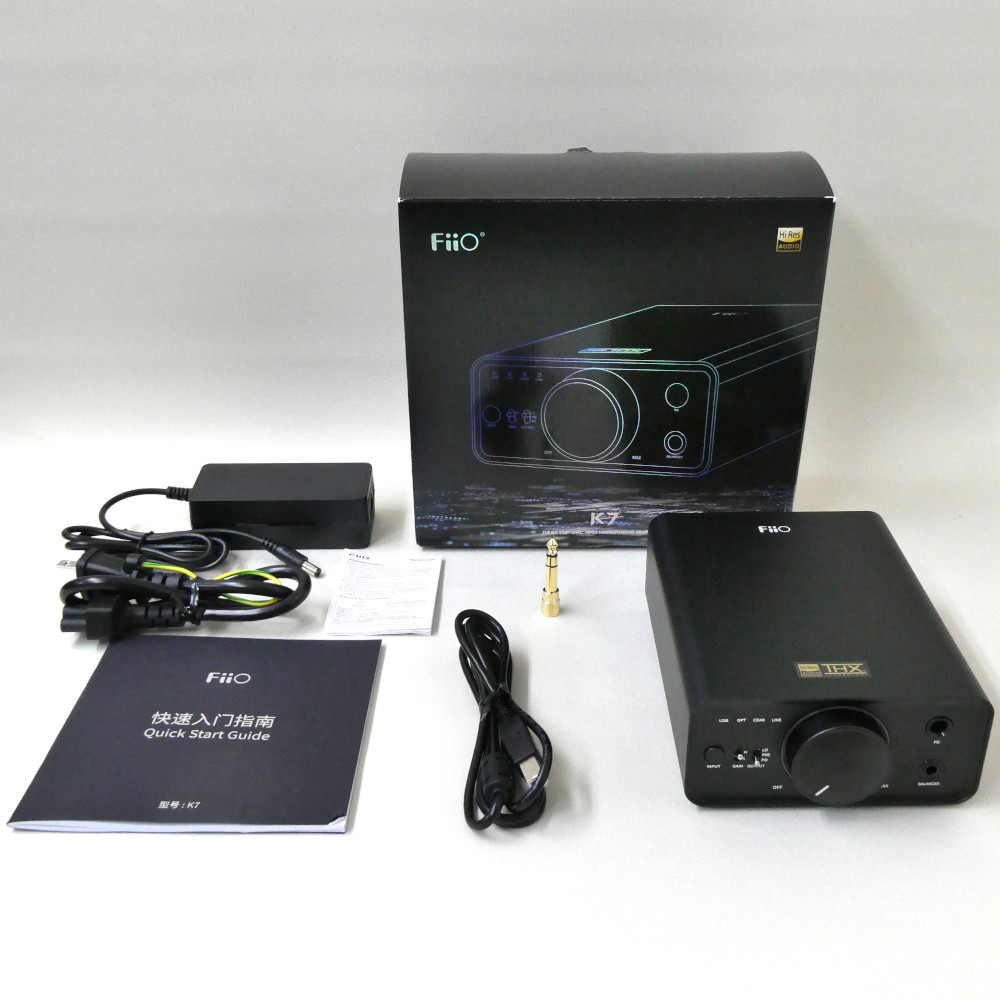《アウトレット品》 FIIO K7 ヘッドホンアンプ DAC内蔵 (FIO-K7-B) 小型 据え置き 国内正規品