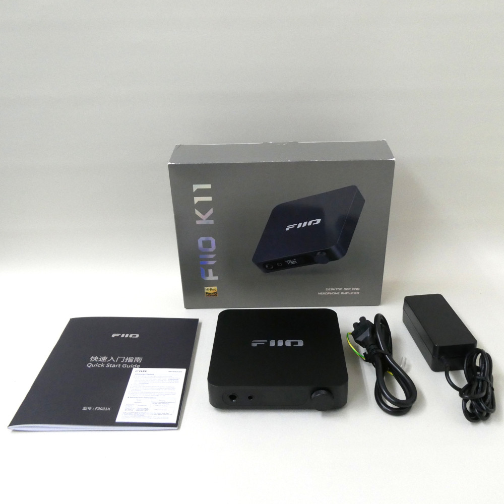 《アウトレット品》FIIO DAC内蔵 ヘッドホンアンプ K11 ブラック (FIO-K11-B)