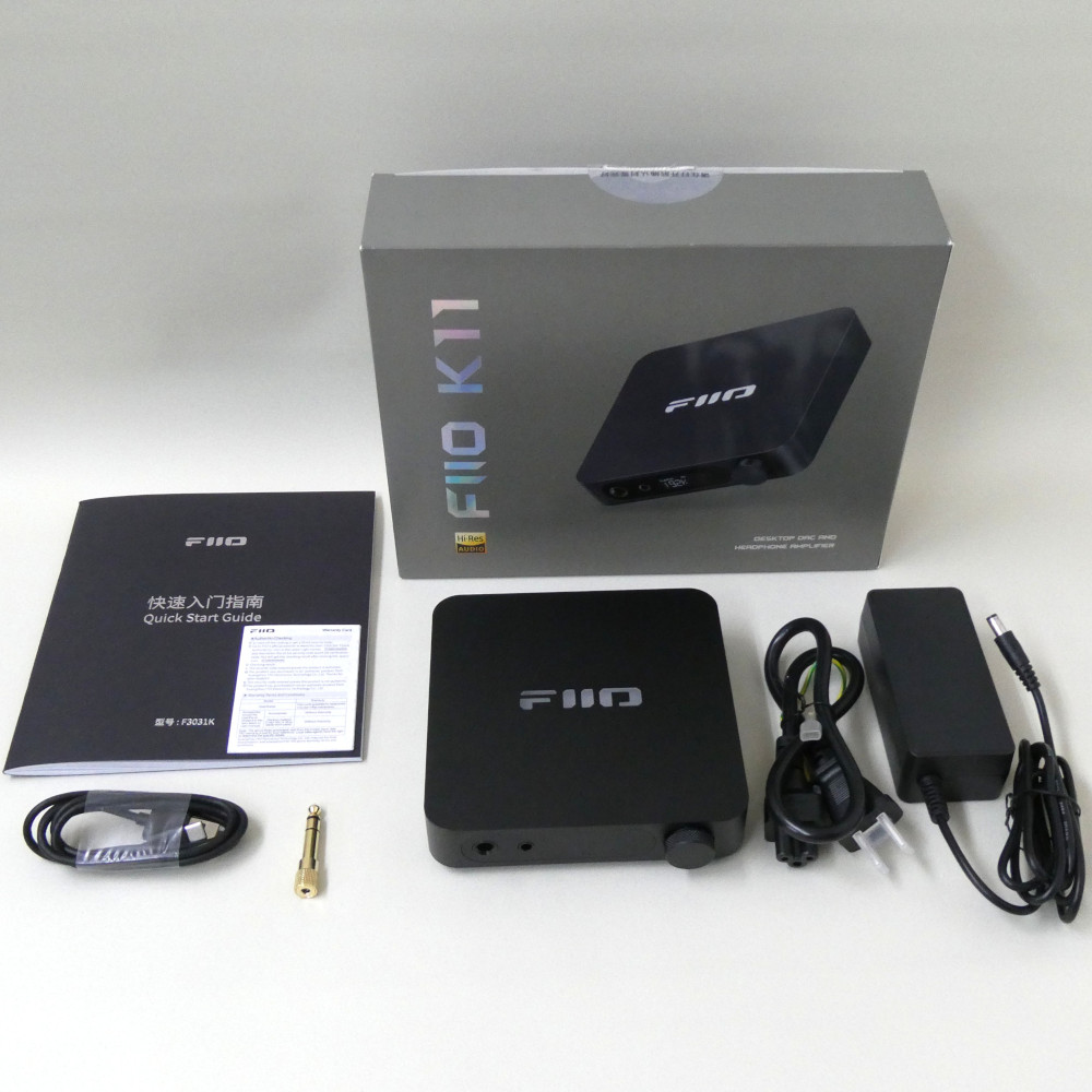 《アウトレット品》FIIO DAC内蔵 ヘッドホンアンプ K11 ブラック (FIO-K11-B)