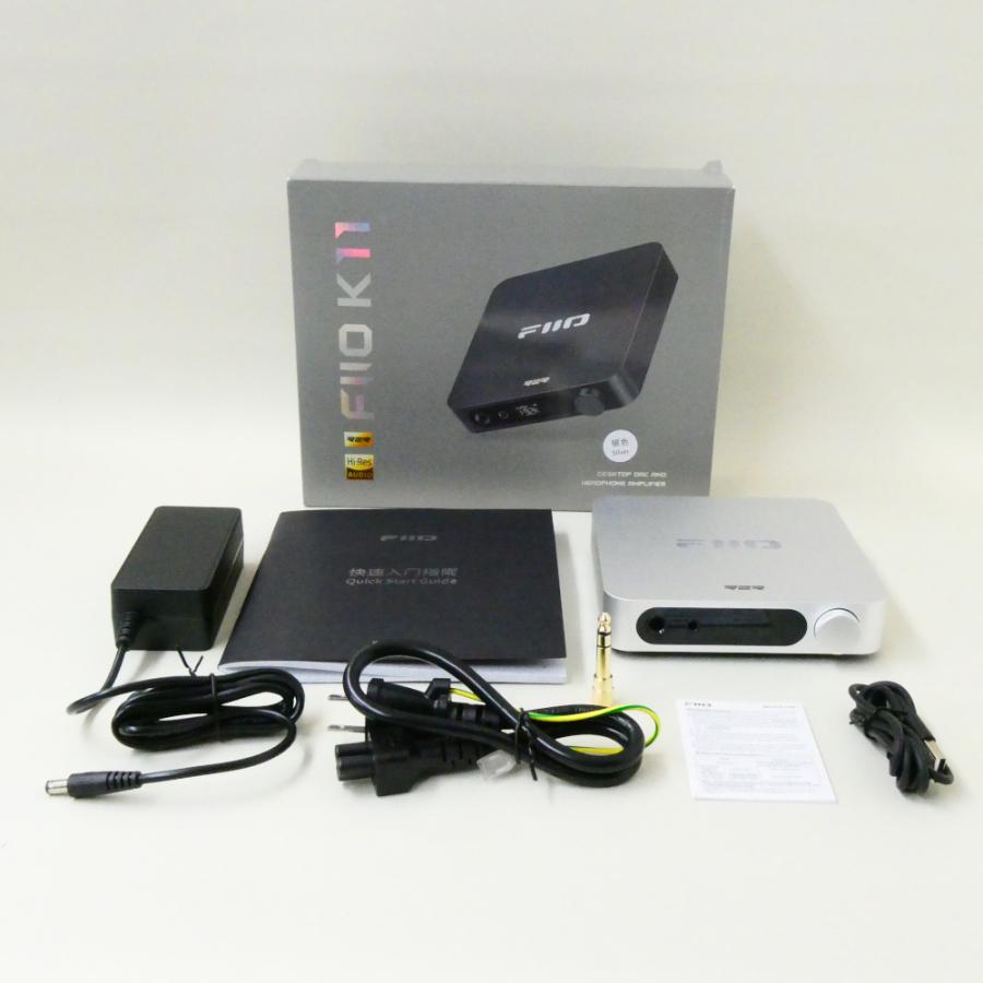 《アウトレット品》FIIO DAC内蔵 ヘッドホンアンプ K11 R2R シルバー (FIO-K11R-S)