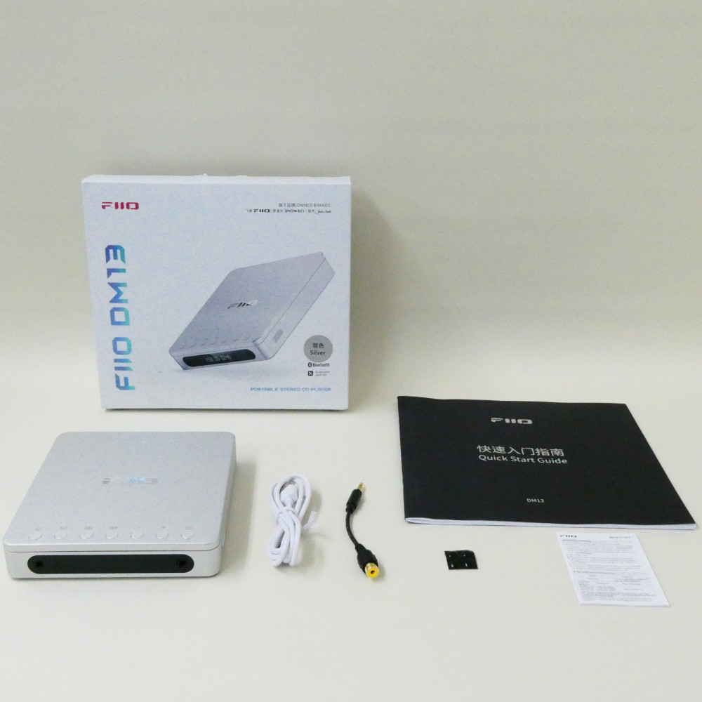 《アウトレット品》 FIIO ポータブル CDプレーヤー DM13BT シルバー (FIO-DM13BT-S) Bluetooth対応