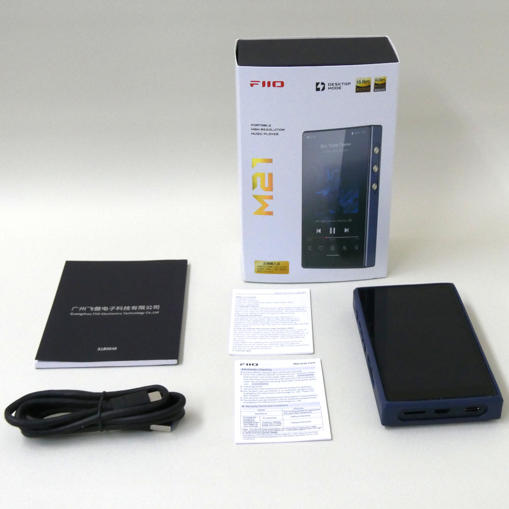 《アウトレット品》 FIIO デジタルオーディオプレーヤー M21 ブルー (FIO-M21-L)