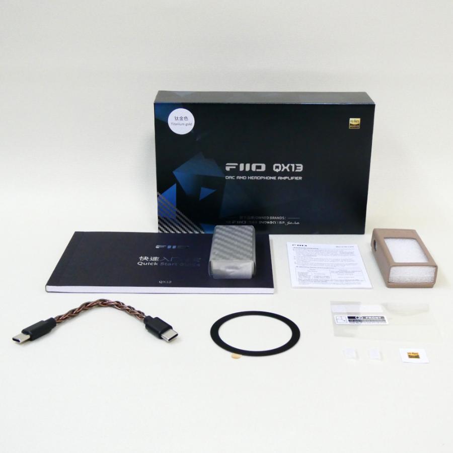 《アウトレット品》 FIIO ポータブル ヘッドホンアンプ QX13 ブラック (FIO-QX13-B)