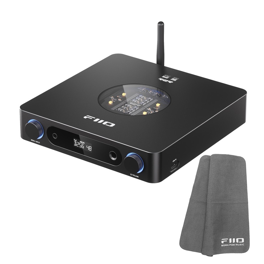 《10/10発売》 FIIO ヘッドホンアンプ K13 R2R ブラック (FIO-K13R2R-B) DAC内蔵 据え置き 《ロゴ入りクロスプレゼント》