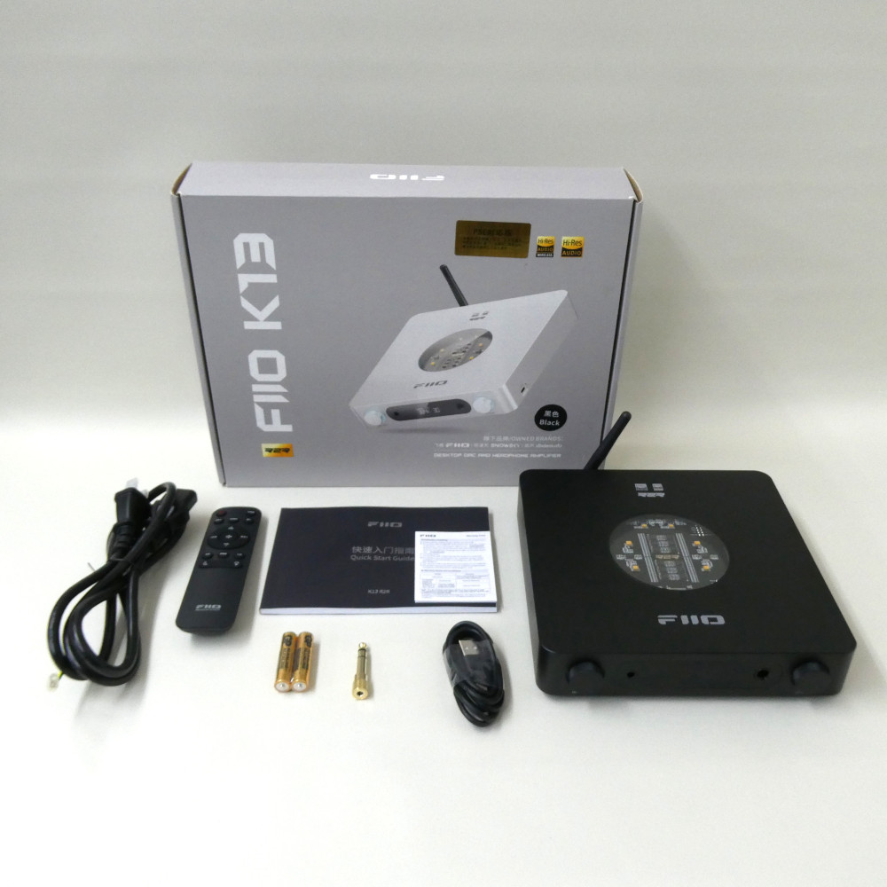 《アウトレット品》 FIIO ヘッドホンアンプ K13 R2R ブラック (FIO-K13R2R-B)