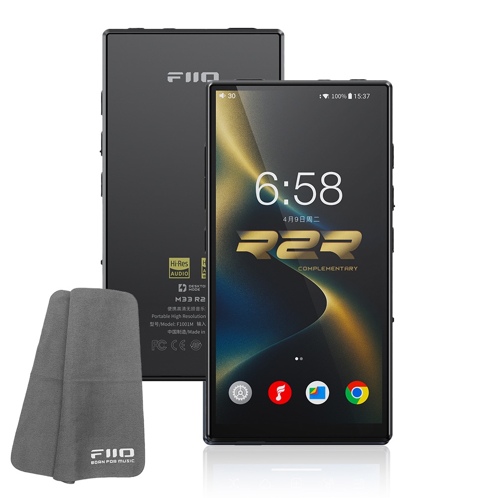 《4/10発売》 FIIO デジタルオーディオプレーヤー M33 R2R Black (FIO-M33-B) 《ロゴ入りクロスプレゼント》