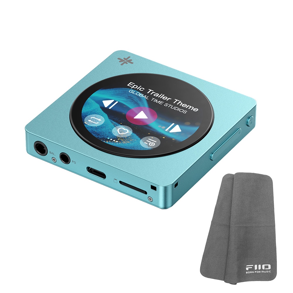 FIIO デジタルオーディオプレーヤー Snowsky DISC ブルー (FIO-SSDISC-L) 《ロゴ入りクロスプレゼント》