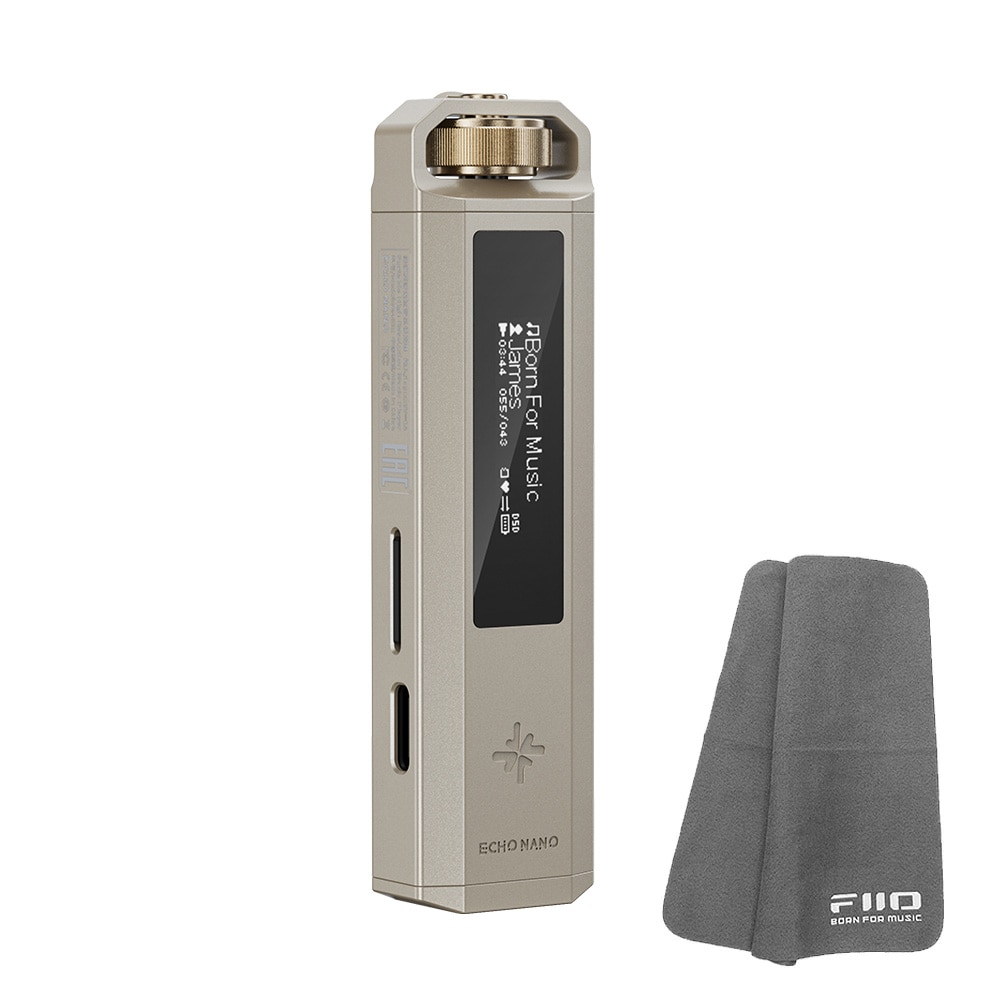 《8/7発売》 FIIO ポータブルオーディオプレーヤー Snowsky ECHO NANO ゴールド (FIO-SSENANO-G) 《ロゴ入りクロスプレゼント》