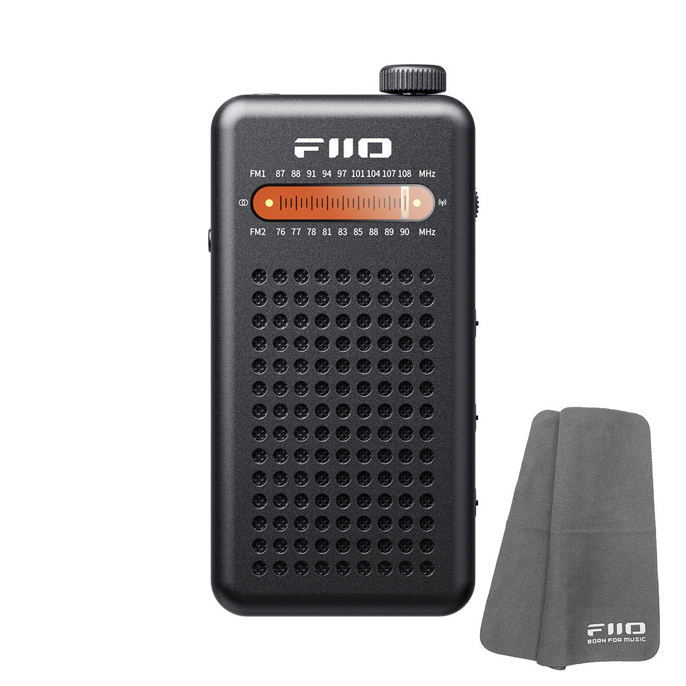FIIO ポータブル FMラジオ RR13 ブラック (FIO-RR13-B) 《ロゴ入りクロスプレゼント》