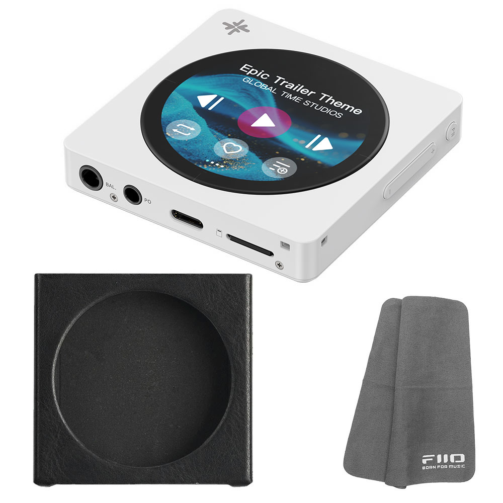 《10月1日発売》 FIIO デジタルオーディオプレーヤー Snowsky DISC ホワイト + 専用ケース SK-DISC ブラック セット 《ロゴ入りクロスプレゼント》