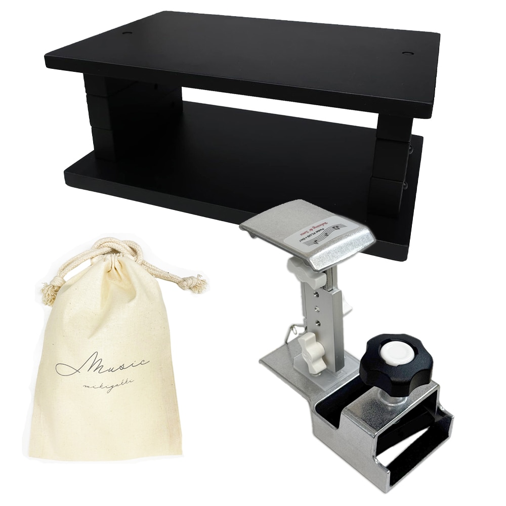 Behning&Sons Pedal PLUSII ペダルプラス2 ＋ 専用スツール ピアニスタ ＋ オリジナル巾着セット / Pianista 補助ペダル ピアノ