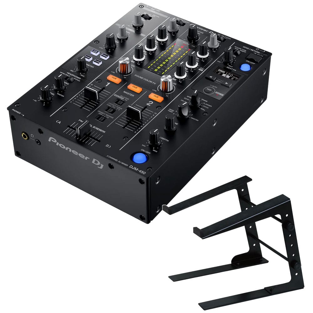 PIONEER DJミキサー DJM-450 + PCスタンド セット【rekordbox DVS対応】
