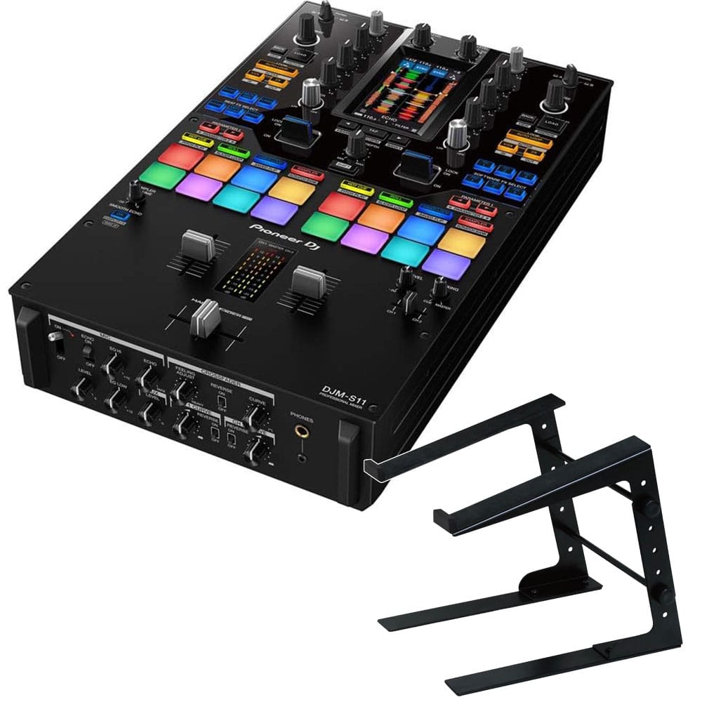 PIONEER DJミキサー DJM-S11 + PCスタンド セット【rekordbox / Serato DJ Pro 対応】