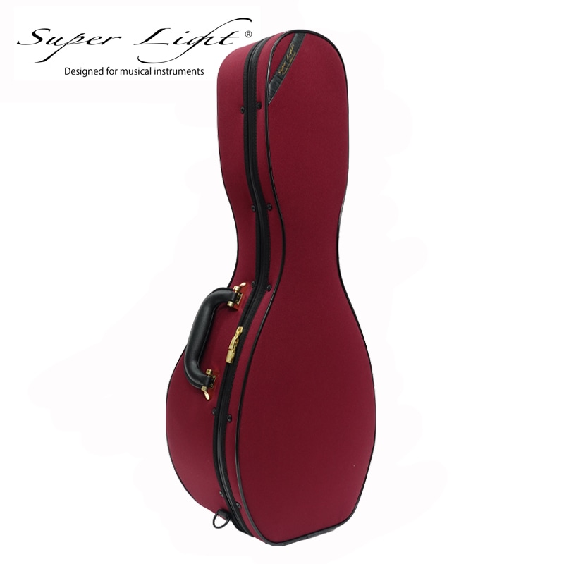 スーパーライト (Super Light) ラウンドマンドリン用 ケース バーガンディ 軽量 セミハードケース SL-MN RED 【ロックスライダー採用モデル】