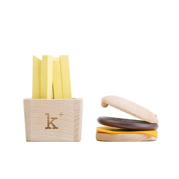 kukkia kiko+ hamburger set（ハンバーガーセット） キコ 木のおもちゃ カスタネット 音が鳴るおもちゃ / 知育玩具