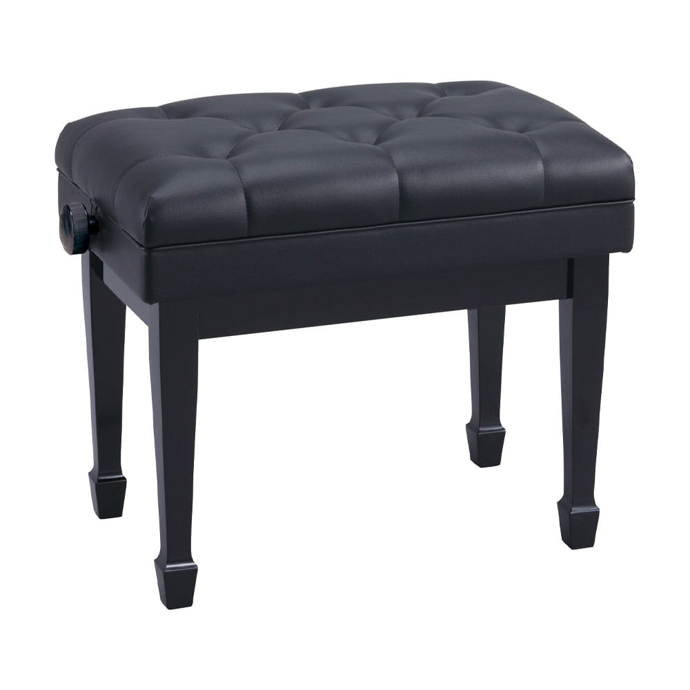 甲南 C60-S ピアノ椅子 ブラック ピアノ高低自在椅子 【日本製】