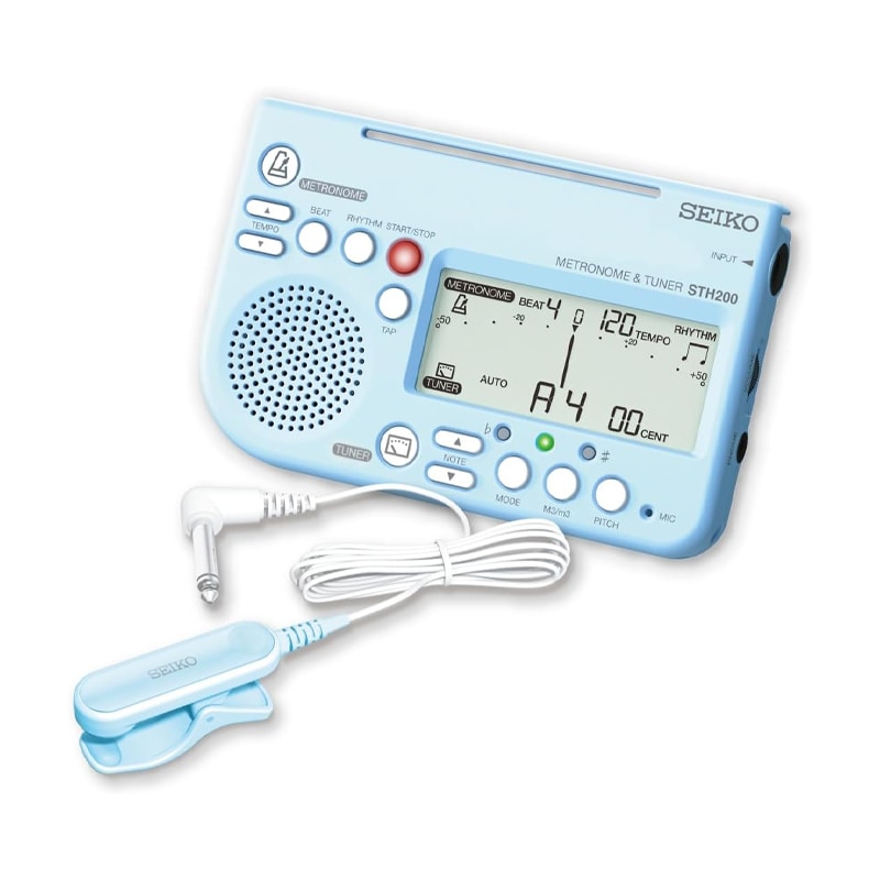 SEIKO スペシャルパック STH200BLSP ブルー セイコー メトロノーム&チューナー / ピックアップマイク セット