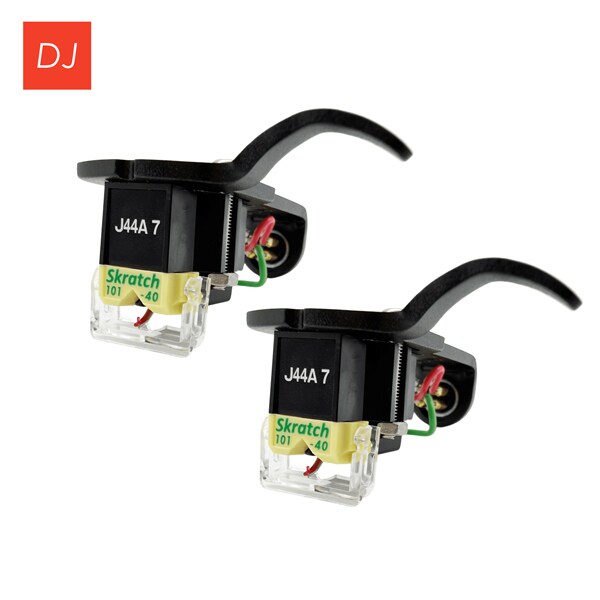 JICO OMNIA SKRATCH 101-40 BLACK 2P 天然無垢ルビー 丸針 《組み立て済み》ヘッドシェル レコード針 交換針 ジコ