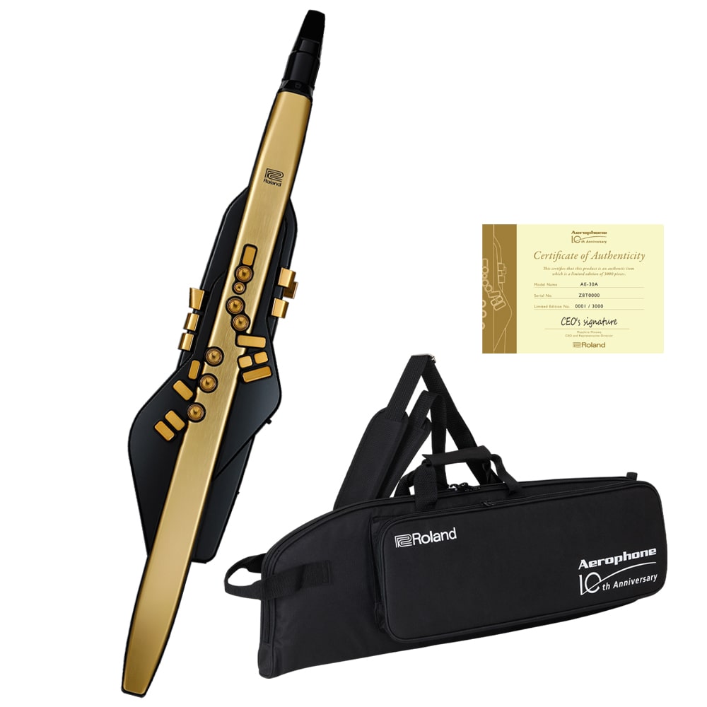 ≪10周年記念モデル / 10月29日発売≫ Roland エアロフォン Aerophone Pro Gold Limited Edition AE-30A ローランド