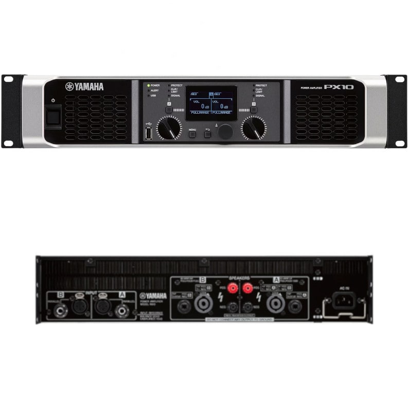 YAMAHA ヤマハ PX10 高音質パワーアンプ 1200W x 2（4Ω） / 1,000W x 2（8Ω）を誇るハイパワーモデル