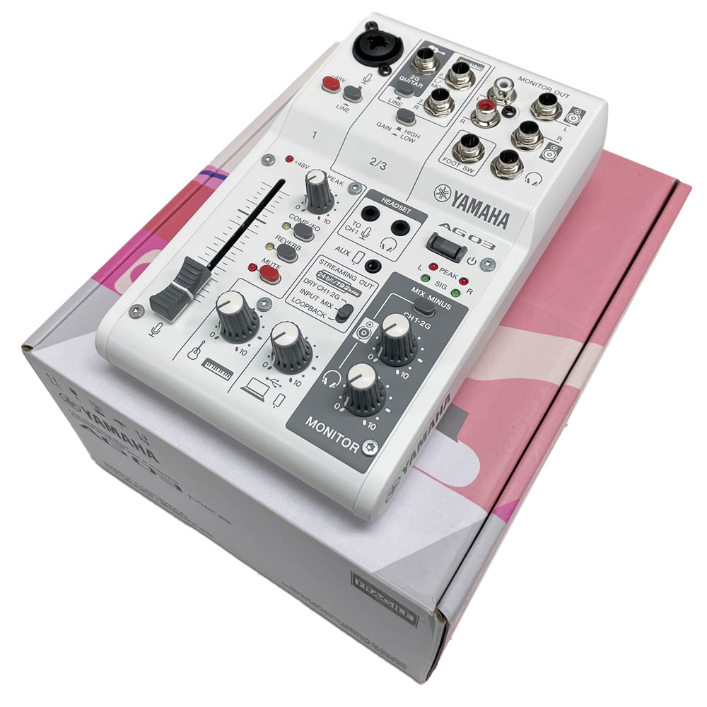 《アウトレット品 メーカー検品済み 一年保証》YAMAHA ライブストリーミングミキサー AG03MK2 W ホワイト