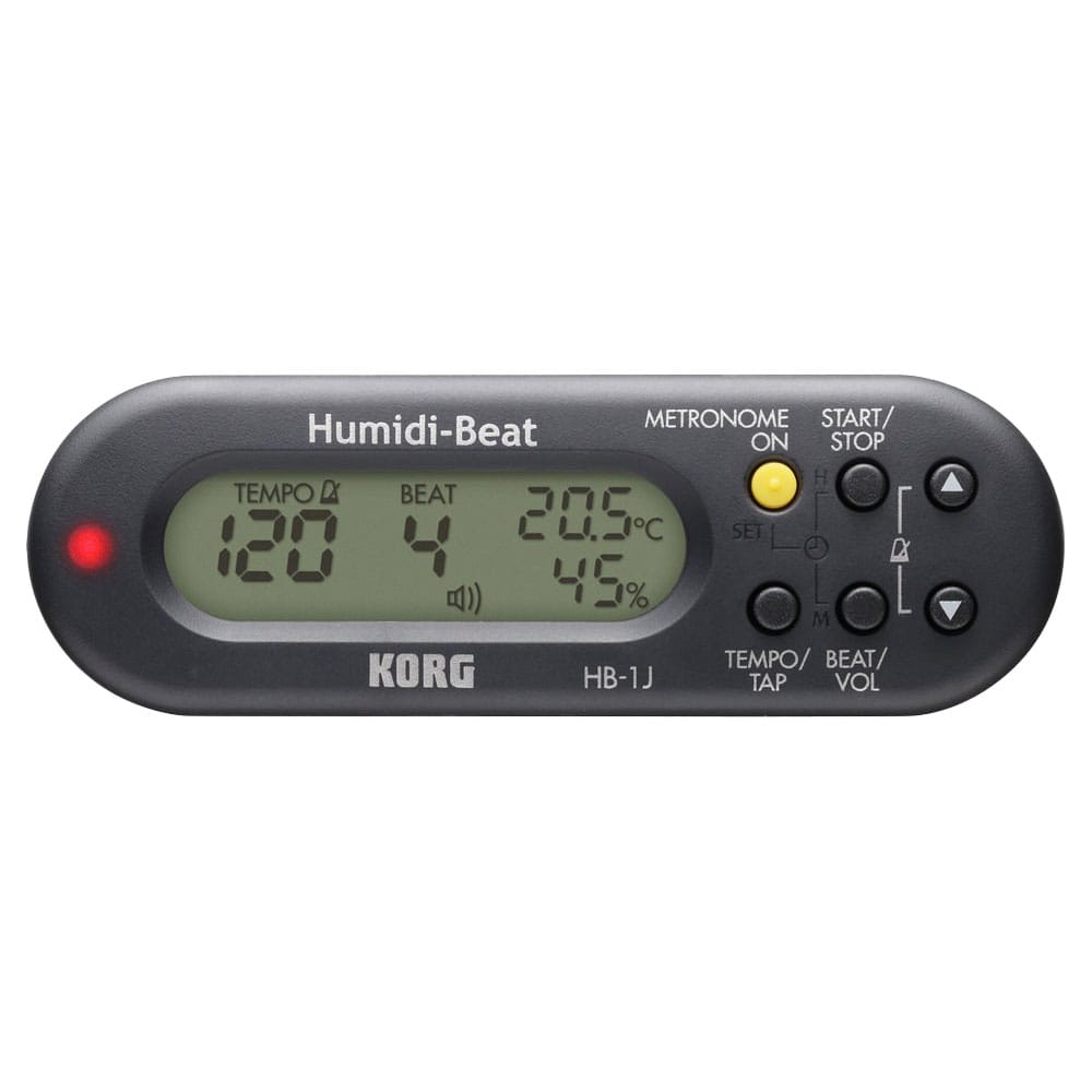 《アウトレット品》KORG コルグ Humidi-Beat 温度・湿度計付き ポータブル・メトロノーム HB-1J-BK ブラック 生産販売終了品【ポスト投函】