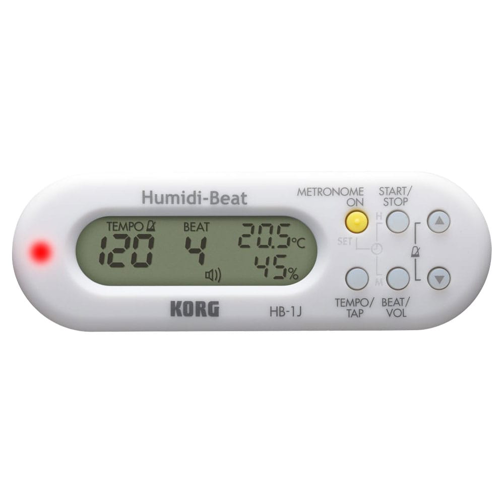 《アウトレット品》KORG コルグ Humidi-Beat 温度・湿度計付き ポータブル・メトロノーム HB-1J-WH ホワイト 生産販売終了品【ポスト投函】