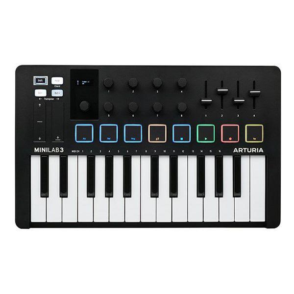 Arturia MIDIキーボード 25鍵盤 MiniLab3 ブラック