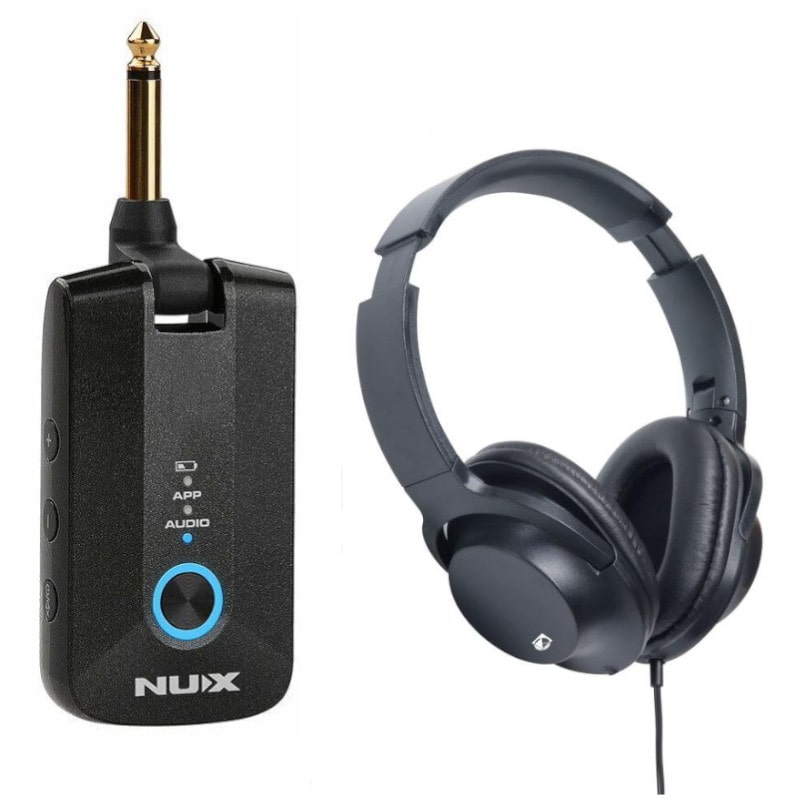 NUX ニューエックス Mighty Plug Pro MP-3 ヘッドホンアンプ モデリングアンプ + KHP-001 モニターヘッドホン
