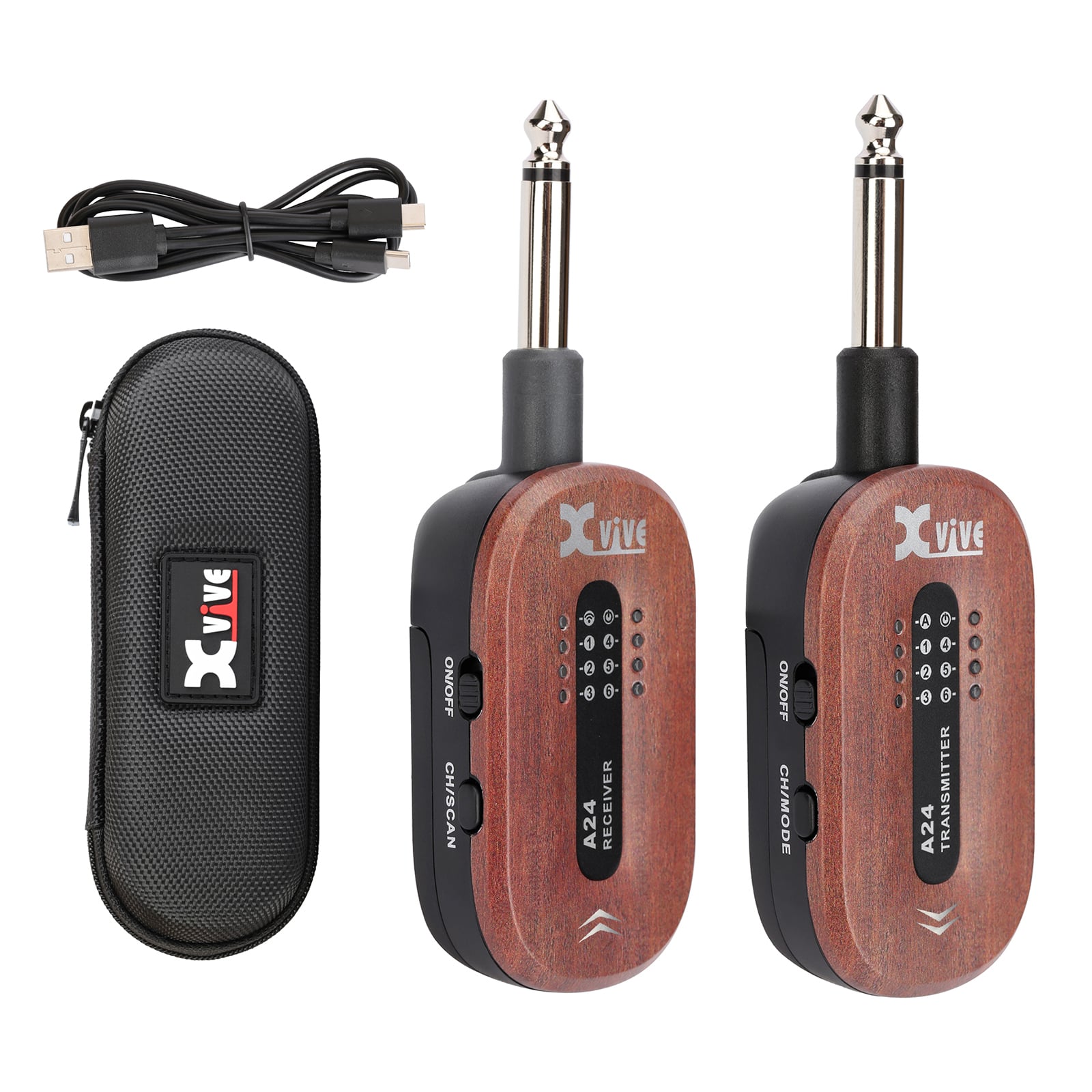 《2025.12.20新発売 》 Xvive XV-A24 　#MH （マホガニー） エレキ ギター ワイヤレス