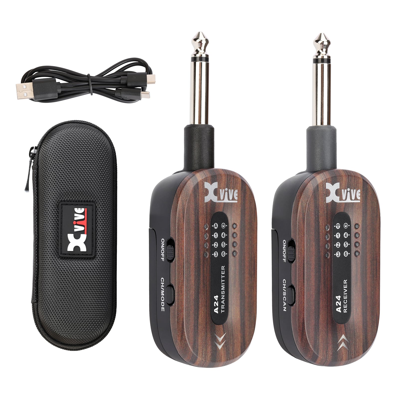 《2025.12.20新発売 》Xvive XV-A24 　#RW （ローズウッド） エレキ ギター ワイヤレス