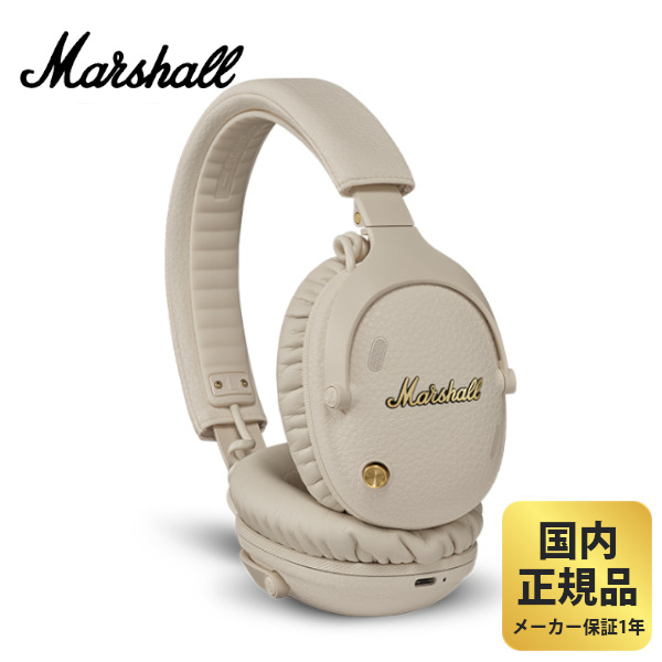 《予約・4月24日発売予定》マーシャル ヘッドフォン Monitor 3 A.N.C Cream ホワイト Marshall ノイキャン ヘッドホン モニター3 Bluetooth LE Audio 対応