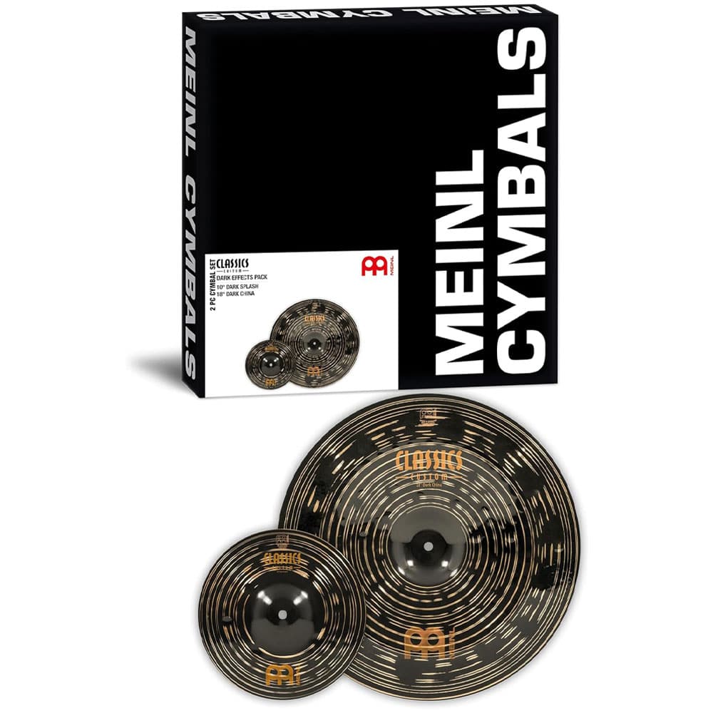 MEINL Cymbals マイネル シンバルセット Classics Custom Dark Series 10 Splash/ 18 China CCD-CS3 【国内正規品】