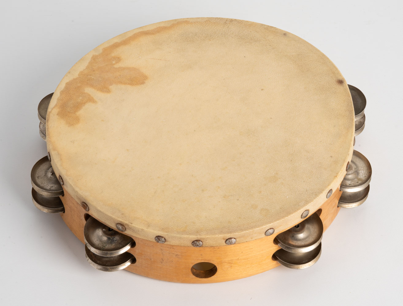 【VINTAGE】No.95A Professional Tambourine 10"サイズ / Double Row