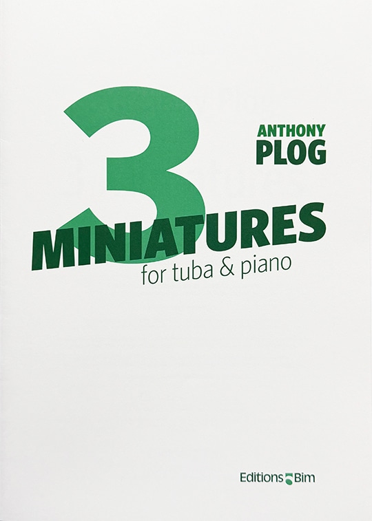 プログ(Anthony Plog) 3つの小品 テューバ洋書