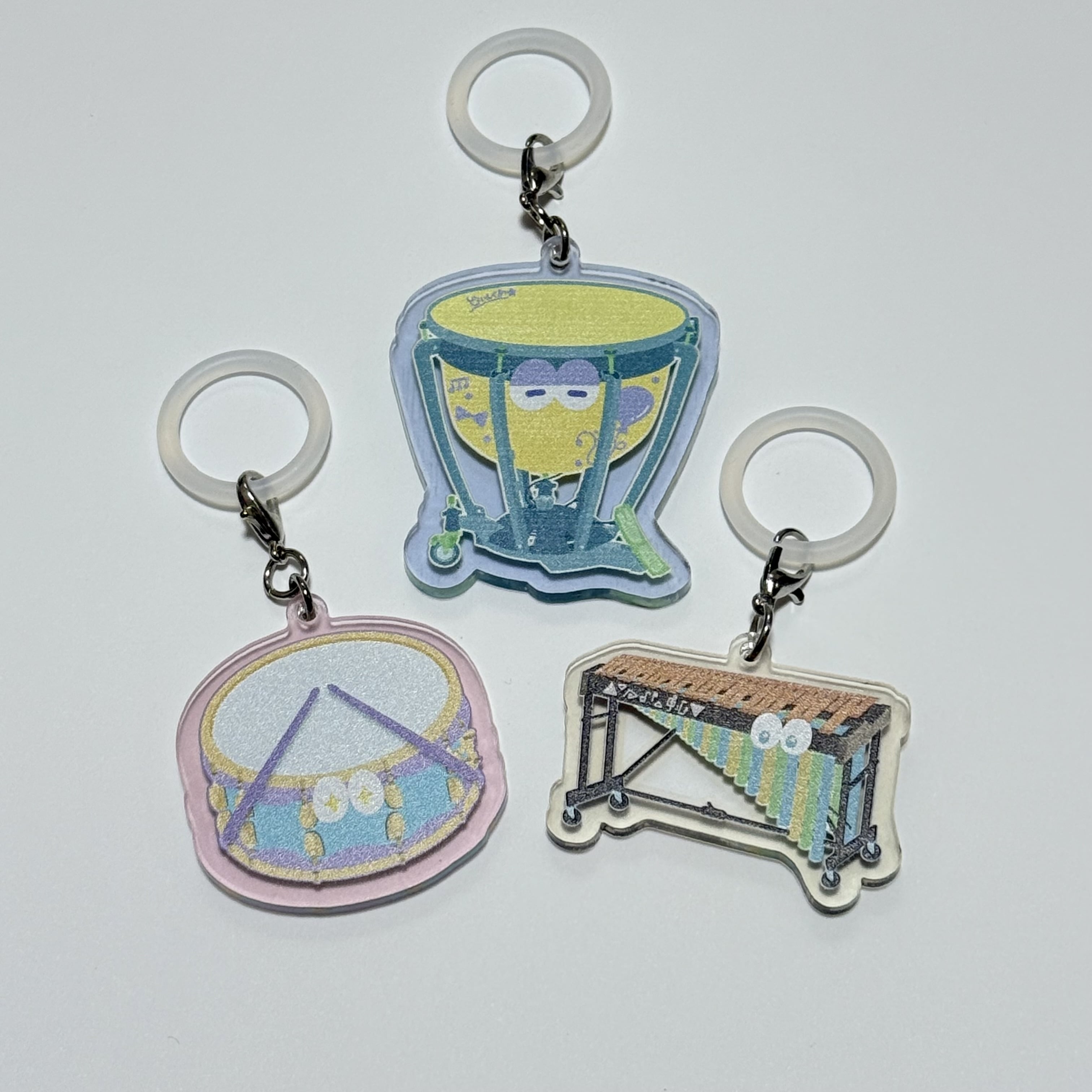 アクリル楽器チャーム スネアドラム