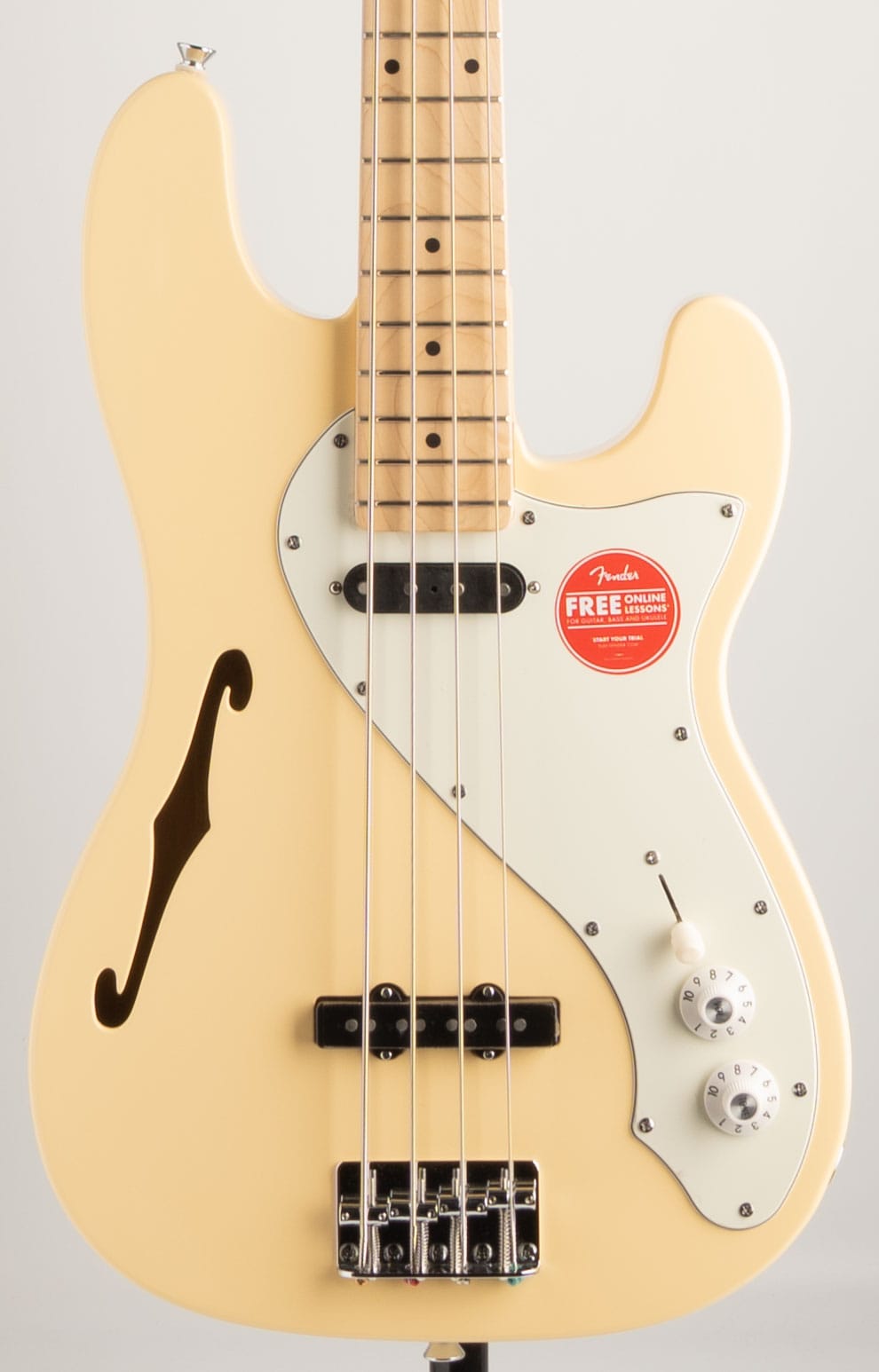 Paranormal Precision Bass Thinline SJ(Vintage White)