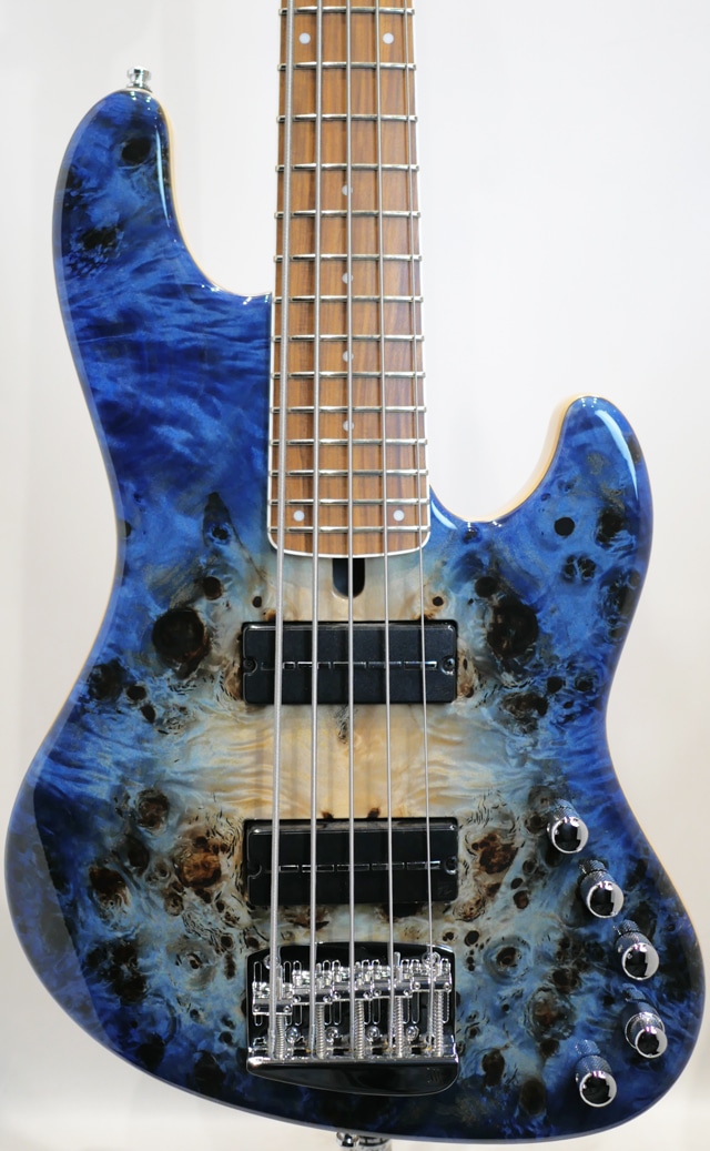 Jabba Custom 5st / Eye Poplar AAAA Top / Trans Natural Fade Bule Burst