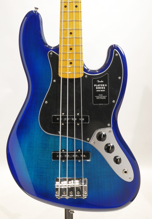 Limited Player II Jazz Bass Flame Maple Top MN/Blue Burst