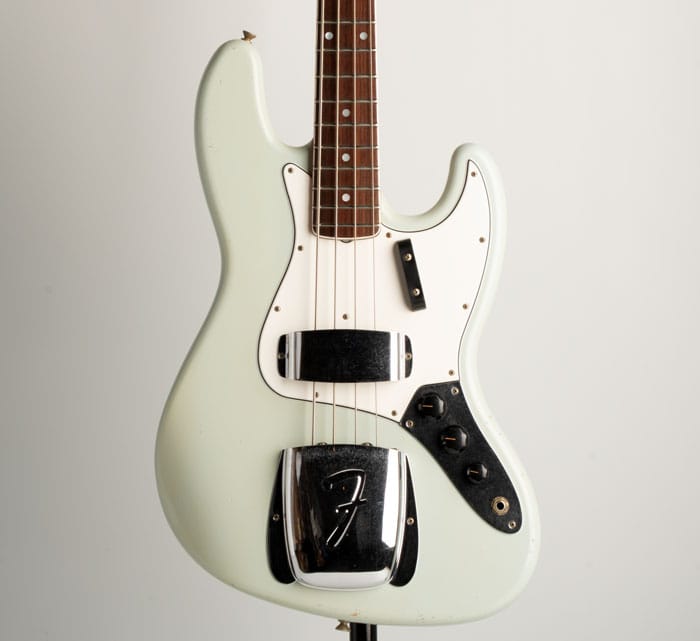 Master Built Series 1966 Jazz Bass Journeyman Relic Sonic Blue by Dennis Galuszka