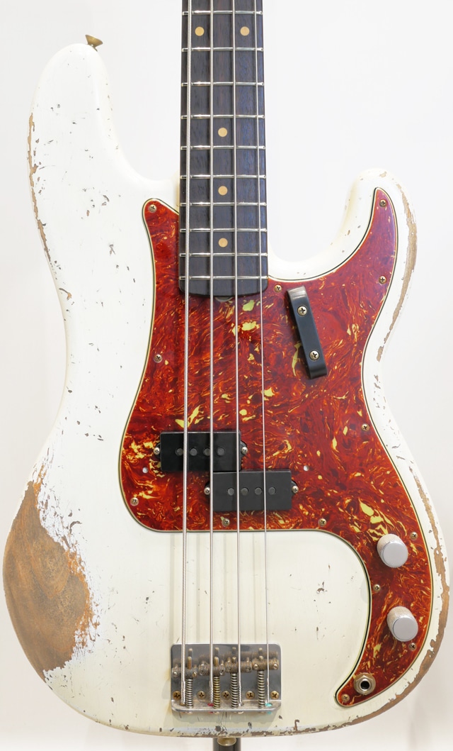 Master Built Series 1961 Precision Bass Relic Aged Olympic White by Greg Fessler