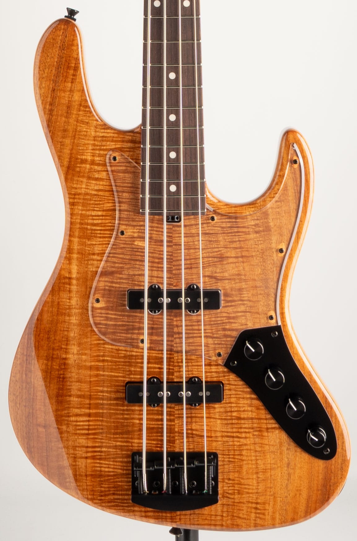 Custom Bass 4st Flame Koa Top / Natural