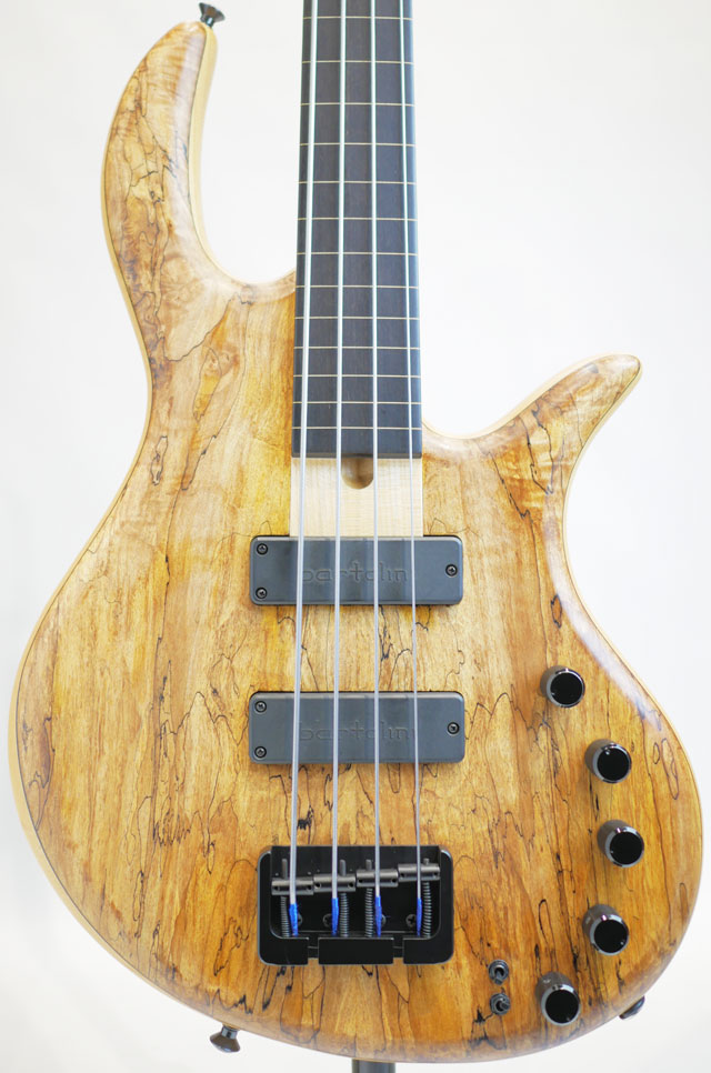 Gold Series e-volution4 Spalted Maple -Fretless-